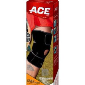 Knee Brace ACE One Size Fits Most Adjustable Strap Closure Left or Right Knee