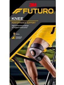 Knee Brace 3M Futuro Sport Moisture Control Small Pull-On / Hook and Loop Strap Closure 13 to 15 Inch Knee Circumference Left or Right Knee