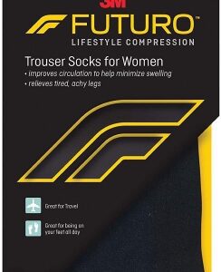 Compression Socks 3M Futuro Revitalizing Knee High Large Black Closed Toe