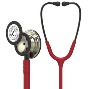 Clinician Stethoscope 3M Littmann Classic III Burgundy 1-Tube 27 Inch Tube Convertible Chestpiece