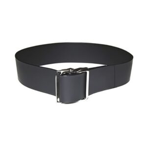 Gait Belt Easi-Care 60 Inch Length Black Vinyl Coated Webbing