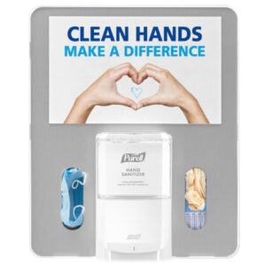 Floor Stand Bracket Purell Messenger White, 8-1/2 X 14 Inch