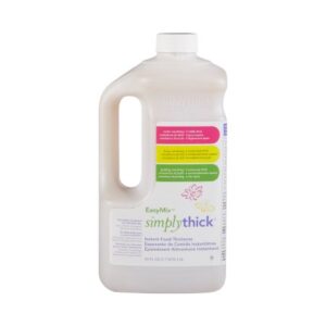 Food and Beverage Thickener SimplyThick Easy Mix 1.6 Liter Pump Bottle Unflavored Gel IDDSI Level 2 Mildly Thick