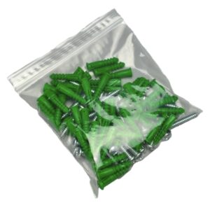 Reclosable Bag LK Clear Line 12 X 12 Inch LDPE Clear Zipper Closure