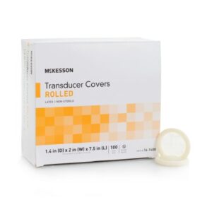 Ultrasound Probe Cover McKesson 1-2/5 X 7-1/2 Inch Latex NonSterile Rolled
