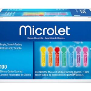 Lancet for Lancing Device Microlet 28 Gauge Non-Safety Twist Off Cap Finger