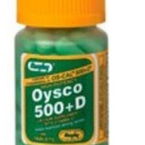 Joint Health Supplement Oysco 500 Calcium / Vitamin D 500 mg – 200 IU Strength Tablet 60 per Bottle
