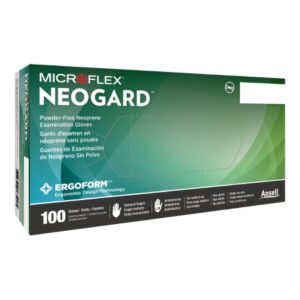 Exam Glove Neogard X-Large NonSterile Polychloroprene Standard Cuff Length Textured Fingertips Green Not Rated