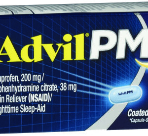 Night Time Pain Relief Advil PM 200 mg – 38 mg Strength Ibuprofen Capsule 40 per Bottle