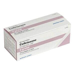Ceftriaxone Sodium 2 Gram Injection 20 mL