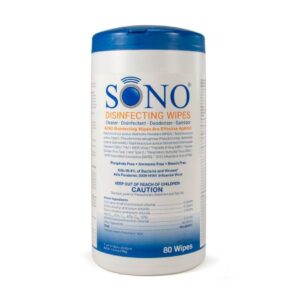 Surface Disinfectant Cleaner Sono Premoistened Manual Pull Wipe 80 Count Canister Scented NonSterile