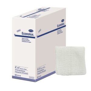 Gauze Sponge Econolux 4 X 4 Inch 12-Ply Sterile 2 per Pack