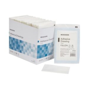 Non-Adherent Dressing with Adhesive McKesson 2 X 3 Inch Sterile 1 per Pack