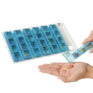 Pill Organizer One-Day-At-A-Time Large 7 Day 4 Dose