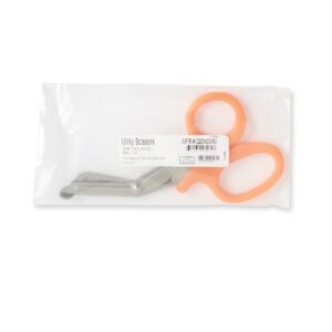 Trauma Shears McKesson Medicut Orange 7-1/4 Inch Length Medical Grade Stainless Steel NonSterile Finger Ring Handle Blunt Tip / Blunt Tip