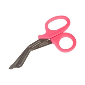 Trauma Shears McKesson Medicut Pink 7-1/4 Inch Length Medical Grade Stainless Steel NonSterile Finger Ring Handle Blunt Tip / Blunt Tip