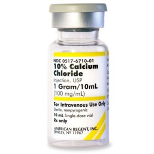 Calcium Chloride 10%, 100 mg / mL Injection 10 mL