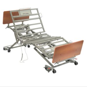 Electric Bed Prime Care Long Term Care 84 Inch Length Slat Deck 7 to 30 Inch Height Range
