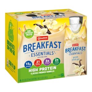 Oral Supplement Carnation Breakfast Essentials High Protein French Vanilla Flavor Liquid 8 oz. Bottle