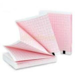 Recording Chart Paper Edan Z-Fold Red Grid