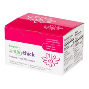 Food and Beverage Thickener SimplyThick Easy Mix 6 Gram Individual Packet Unflavored Gel IDDSI Level 2 Mildly Thick