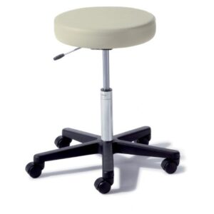 Air Lift Stool Ritter 272 Value Series Backless Air Lift, Pneumatic Height Adjustment, Single Lever 5 Casters Lunar Gray