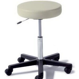 Air Lift Stool Ritter 272 Value Series Backless Air Lift, Pneumatic Height Adjustment, Single Lever 5 Casters Dark Linen