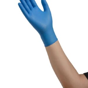 Exam Glove ESTEEM Small NonSterile Nitrile Standard Cuff Length Micro-Textured Blue Chemo Tested