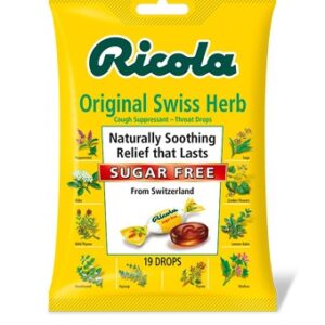 Cold and Cough Relief Ricola Sugar-Free 4.8 mg Strength Lozenge 19 per Bag