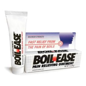 Topical Pain Relief Boil Ease 20% Strength Benzocaine Ointment 1 oz.