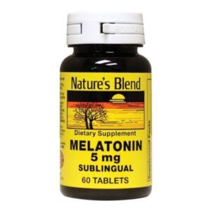 Natural Sleep Aid Nature’s Blend 60 per Bottle Tablet 5 mg Strength