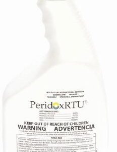 Surface Disinfectant Cleaner PeridoxRTU Peroxide Based Manual Pour Liquid 32 oz. Bottle Vinegar Scent Sterile