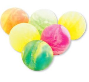 SmileMakers 48 per Pack Marble Bouncy Balls Toys 1.375 Inch