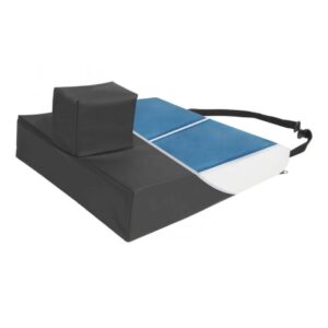 Wedge Seat Cushion with Pommel Protekt 18 W X 16 L X 4 to 2 D Inch Foam / Gel