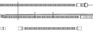 LTV Series Ventilator Circuit Corrugated Tube 66 Inch Tube Dual Limb Adult Without Breathing Bag Single Patient Use