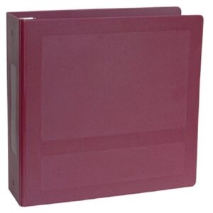 Binder 3 Ring Burgundy 250 Sheets Side Opening