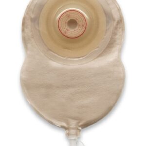 Urostomy Pouch Esteem + Flex One-Piece System 7-1/2 Inch Length Convex V1, Pre-Cut Drainable