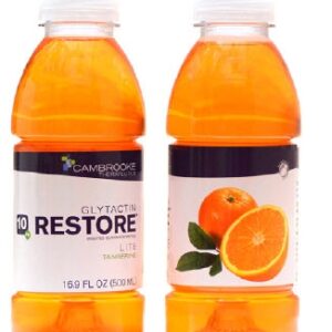 Oral Supplement Glytactin RESTORE LITE Tangerine Flavor Liquid 16.9 oz. Bottle