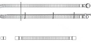 LTV Series Ventilator Circuit Expandable Tube 72 Inch Tube Dual Limb Adult Without Breathing Bag Single Patient Use
