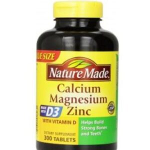 Joint Health Supplement Nature Made Vitamin D / Calcium / Magnesium / Zinc 200 IU – 333 mg – 133 mg – 5 mg Strength Tablet 300 per Bottle