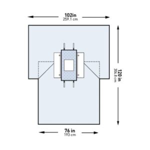 Abdominal Drape McKesson Laparotomy Drape 102 W X 76 W X 120 L Inch Sterile