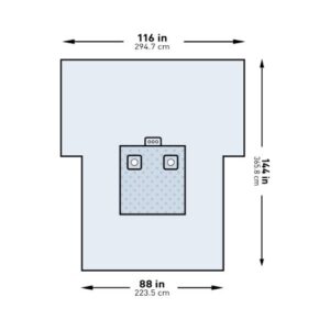Orthopedic Drape McKesson Bilateral Limb Drape 116 W X 88 W X 144 L Inch Sterile