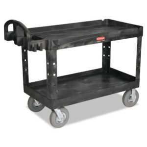 Utility Cart Rubbermaid Structural Resin 26 X 55 X 33-1/4 Inch Black