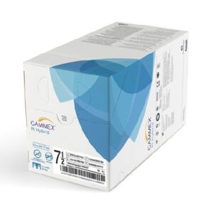 Surgical Glove GAMMEX PI Hybrid Size 7.5 Sterile Polychloroprene / Polyisoprene Standard Cuff Length Micro-Textured Natural Chemo Tested