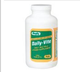 Multivitamin Supplement Rugby Tablet 1,000 per Bottle