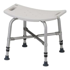 Bath Bench Nova Without Arms Aluminum Frame Without Backrest 20 Inch Seat Width 500 lbs. Weight Capacity