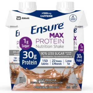 Oral Supplement Ensure Max Protein Nutrition Shake Caf? Mocha Flavor Liquid 11 oz. Reclosable Carton