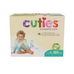 Unisex Baby Diaper Cuties Complete Care Size 4 Disposable Heavy Absorbency