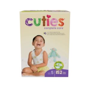 Unisex Baby Diaper Cuties Complete Care Size 5 Disposable Heavy Absorbency
