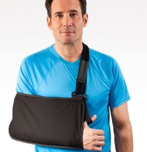 Deluxe Shoulder Sling Breg Small Cotton / Foam D-Ring / Hook and Loop Strap Closure Envelope Left or Right Arm